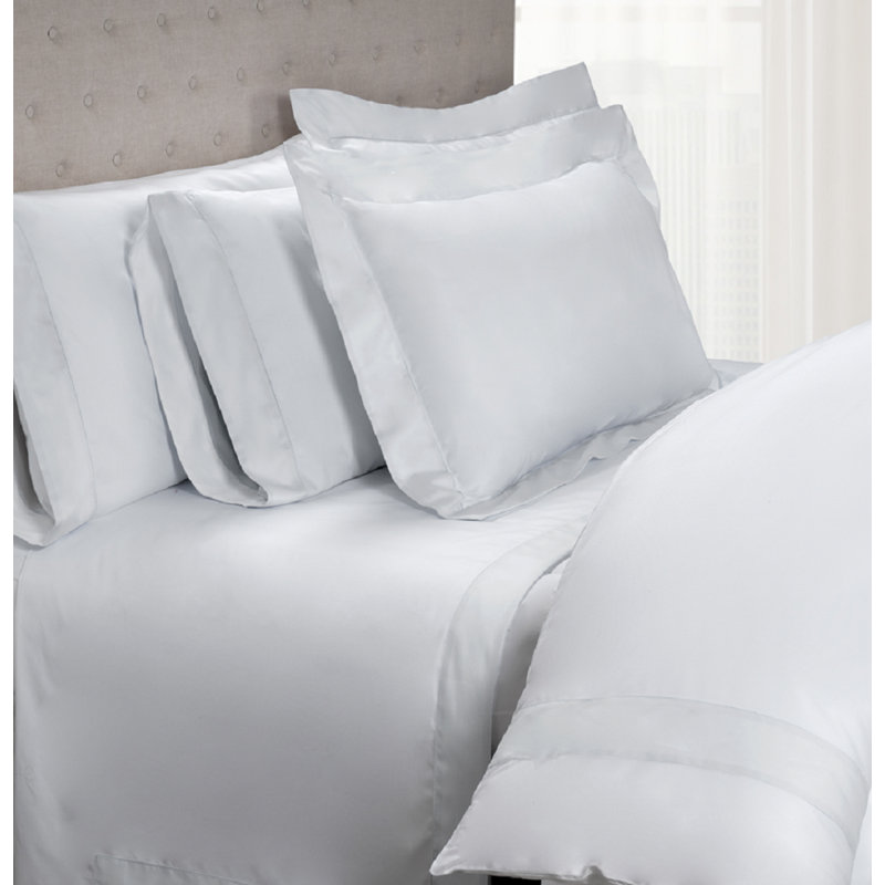 Drap plat 100% coton eliana, Simple, Bleu colonial