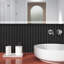Mini carreau de mosaïque mural en porcelaine à chevrons-98925003