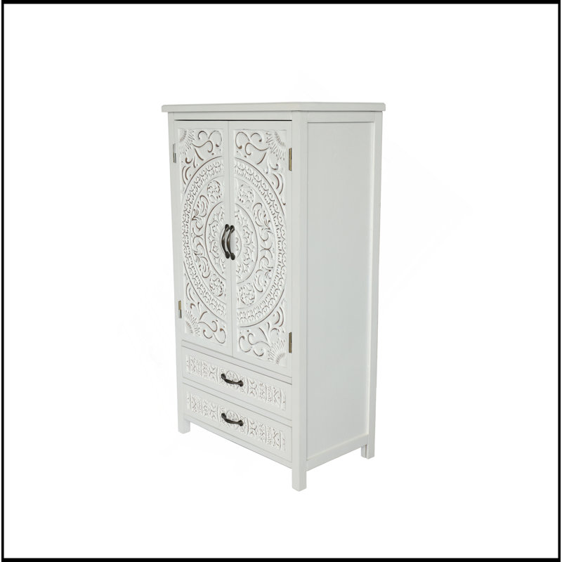 Grande armoire de rangement blanche 27 po Accent