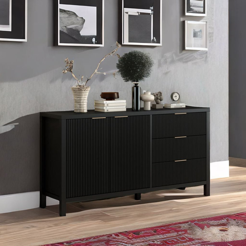 Buffet Minimalist, Noir
