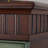 Green Solid Wood Shoe Storage Bench