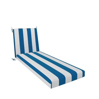 Chaise Lounge Cushion, 24 X 78 X 3.5", Premium Memory Foam Core With Boxed Edge, Sunbrella Fabric, Patio Cushion For Chaise Lounges