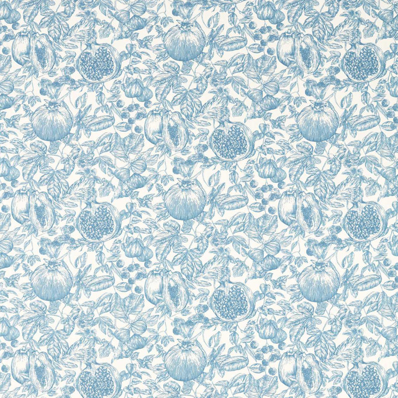 Melograno Fabric, Blue