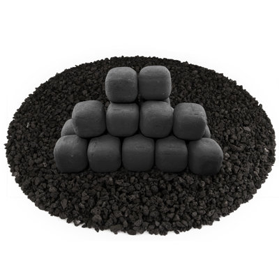 3'' Square Ceramic Fire Pit Accessory