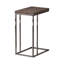 Table à collation grise et noire patinée avec plateau extensible