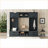 Hall Tree 4-in-1 Detachable with Storage, 7 Hooks, Drawers &amp; Cabinet | Antique Blue | Particle Board+MDF-1280086815