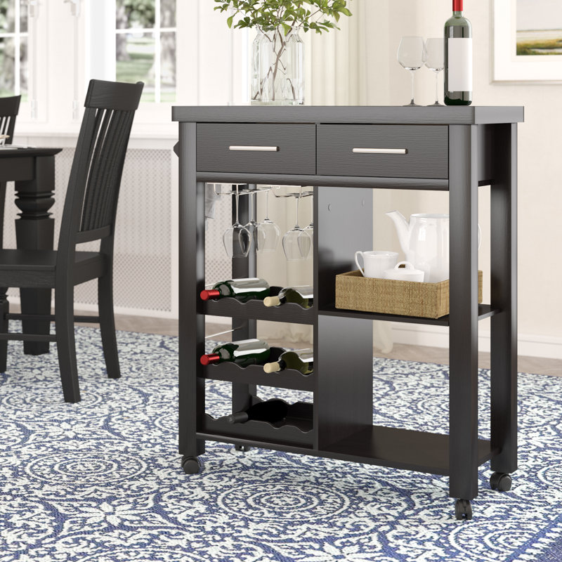 Sanderson Wood Bar Cart