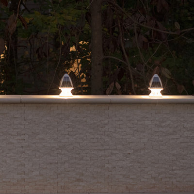Gothic Solar Post Cap Light KIT- White