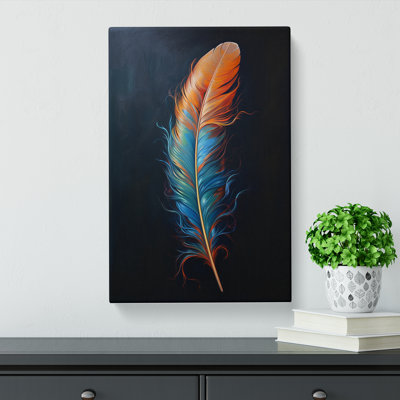 Feather Modern - Wrapped Canvas