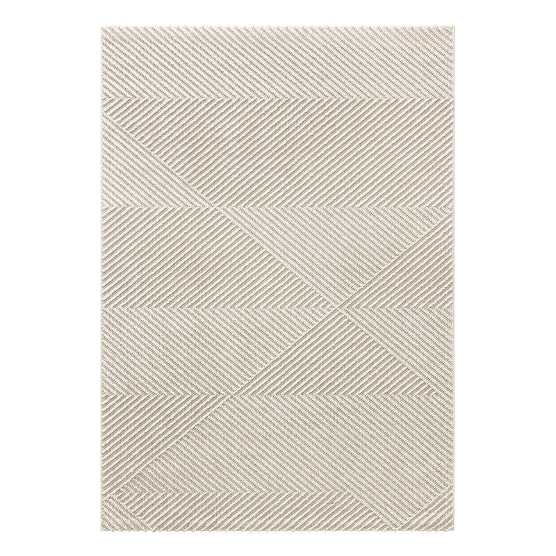 Elegant Area Rug, Cream Color, 3.9 x 5.9 ft | 100% Polypropylene, Machine Woven, Durable Woven Underside | Digital Printing for Vivid Colors | Easy to Clean with Vacuum, Perfect for Living Room & Bedroom Décor