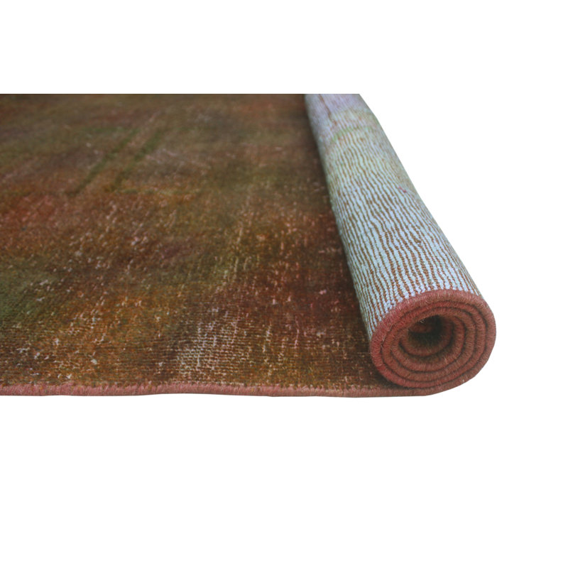 Tapis orange vintage rétro Kayla-Jai