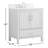 Gilley 30'' Single Bathroom Vanity with Marble Top-435784454