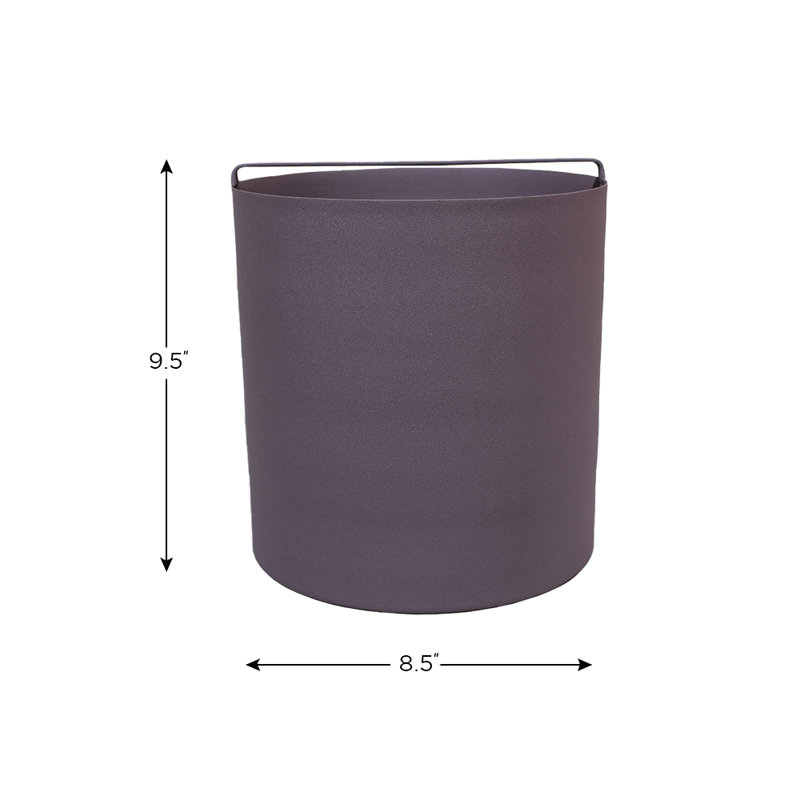 Vase de table en métal Feltie, Noir