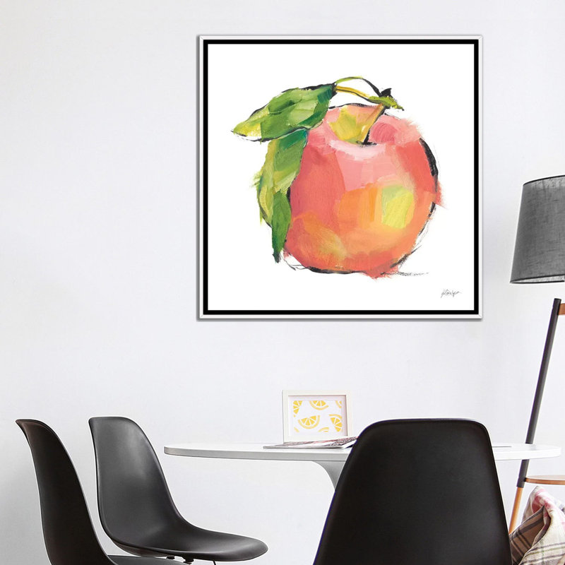 "Designer fruit I" par Ethan Harper, reproduction d’art, Toile blanche encadrée, H 37 po x l 37 po x P 1,5 po, Pas de tapis