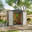 Large Galvanized Steel Lockable Apex Metal Shed