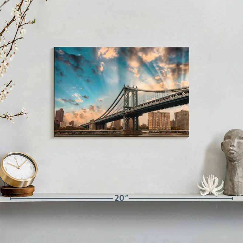Nicci Dramatic Manhattan Bridge, 8" H x 12" W