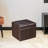 Lacoste Faux Leather Ottoman