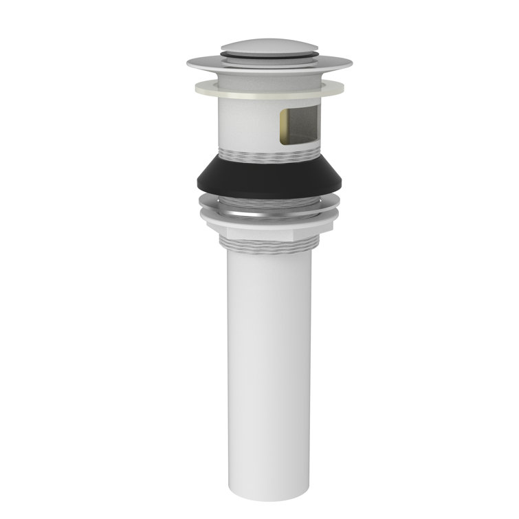 Push Pop-Up Bathroom Sink Drain with Overflow Holes