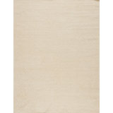 Bella Wool Abstract Area Rug in White