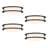 Ohara 10 in. Modern Matte Black Selectable 5 CCT Integrated LED Flush Mount for Bedrooms, 4-Pack-1988339417-1988339418