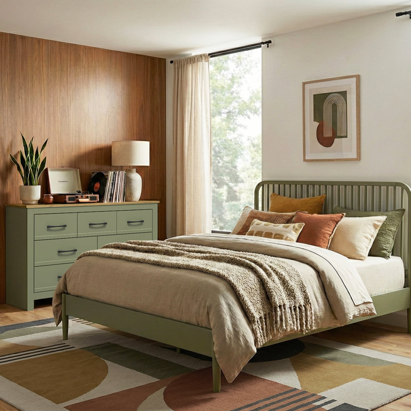 Kentwood Sleep Suite 2 Piece Bedroom Set, Kale Green