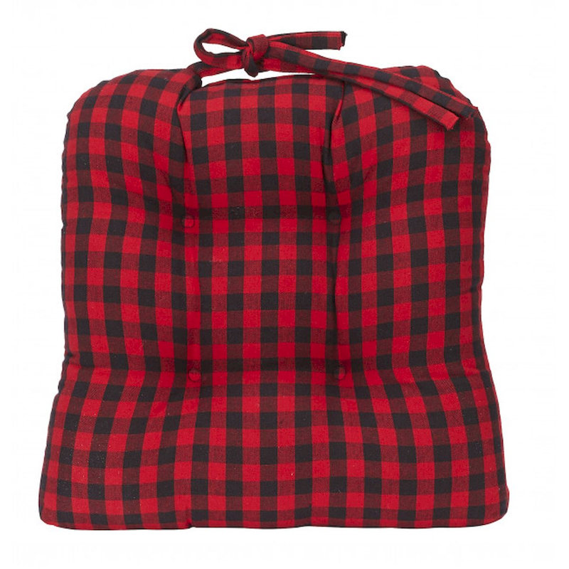 Coussin de siège, Noir / rouge
