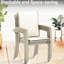 Ensemble de 7 chaises de patio avec 6 sièges et une table empilables, pour les espaces extérieurs des jardins, des pièces de conception empilées comprenant des chaises-255617592