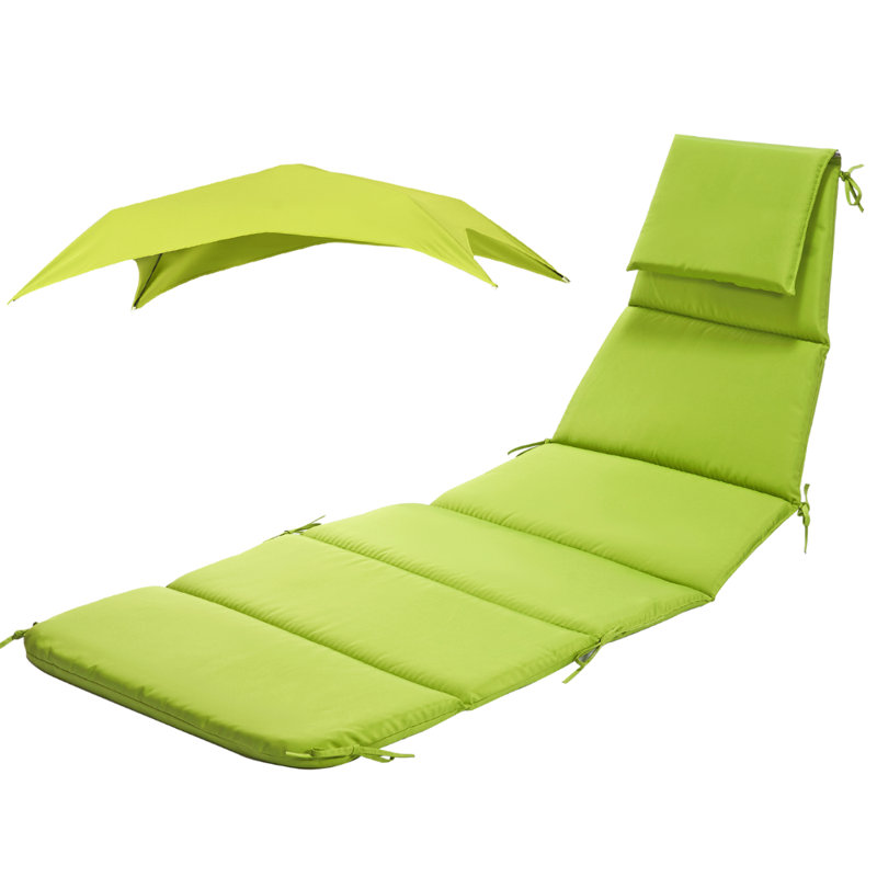 Outdoor 2'' Lounge Chair Seat Cushion, Green