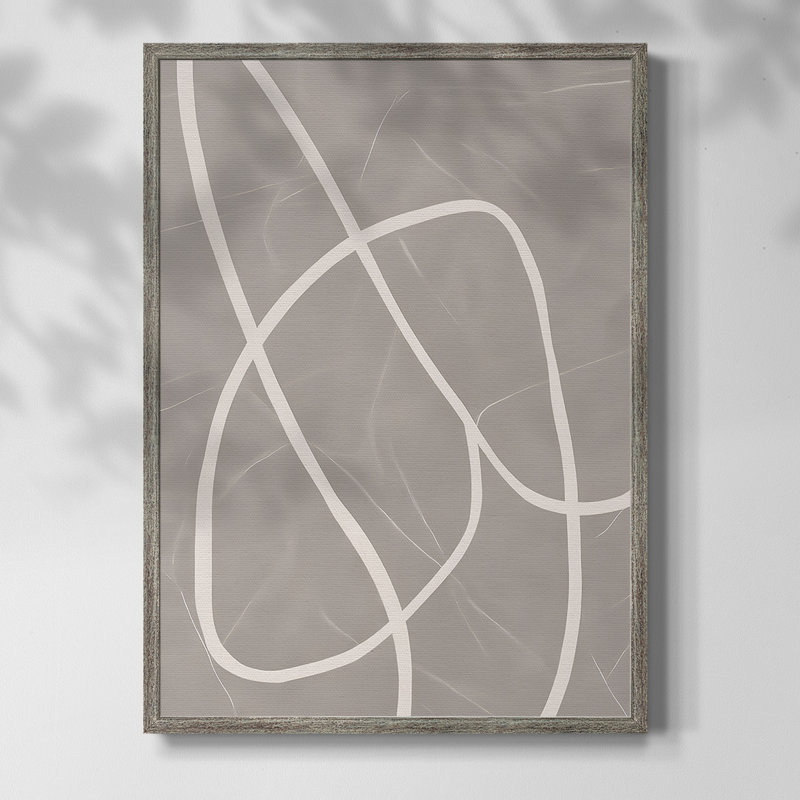 Reproduction encadrée ABSTRACT Series DLxxxiii - bois massif, H 11 po x l 9 po