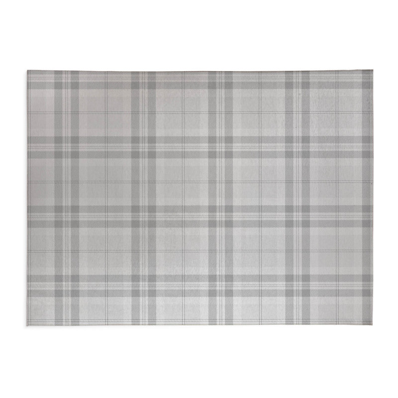 Vinny Tartan Non-Slip Outdoor Rug, Rectangle 3' x 5'