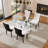 Matthau 4 - Person Pedestal Dining Set-1175391301-1175391303
