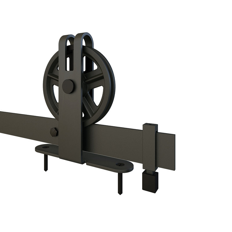 Wagon Top-Mount Hardware Kit With 78" Track, Matte Black