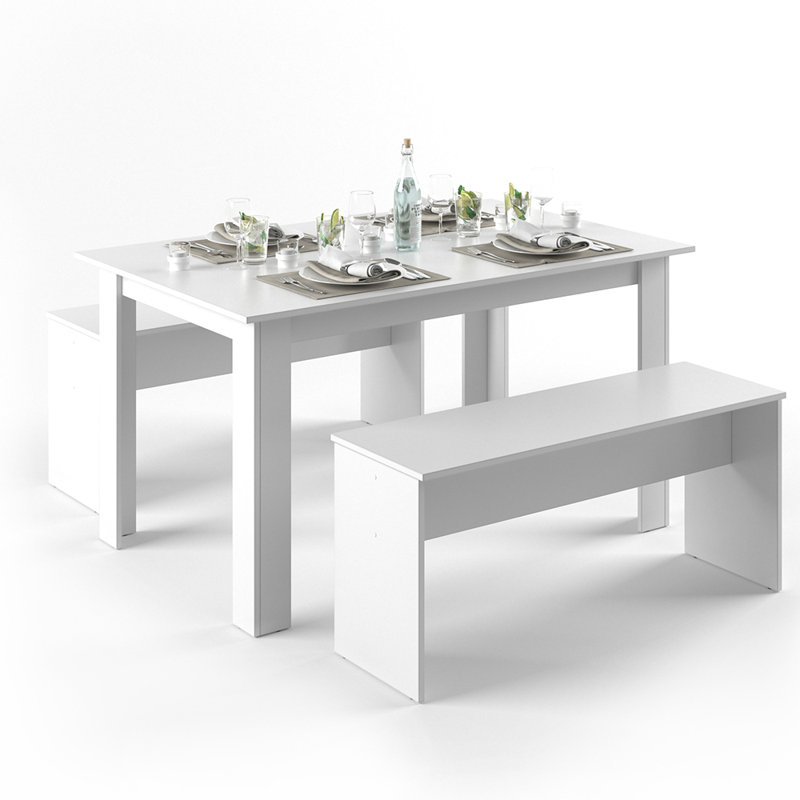 Monette Dining Set, White