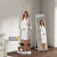 Miroir pivotant 360 ° pivotant sur 66 po x 14 po Pleine longueur avec miroir et support de rangement Portemanteau