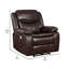 Fauteuil inclinable électrique Niculai brun foncé-54403243
