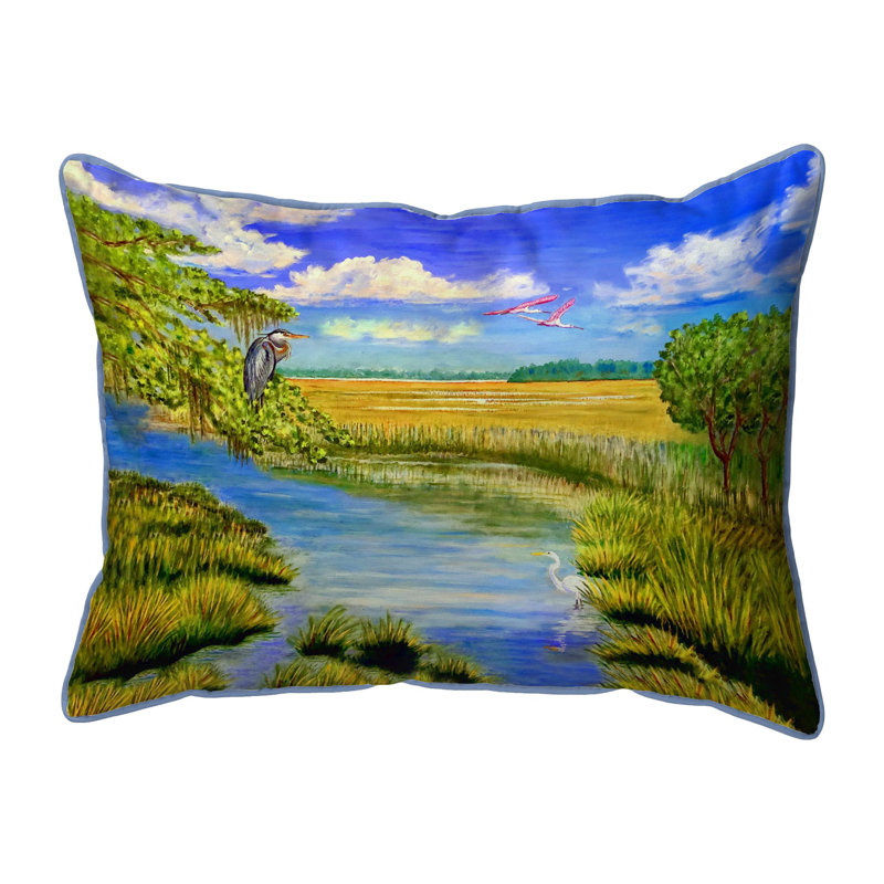 Coussin intérieur / extérieur Marsh Life II, H 16 po x l 20 po