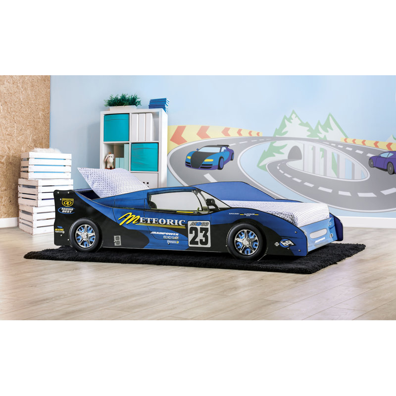 Twin Car Bed by Enitial Lab, Blue