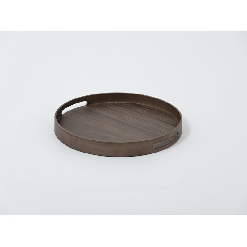 Menahan Solid Wood Tray, Walnut, 3.5cm H x 45cm W x 45cm L