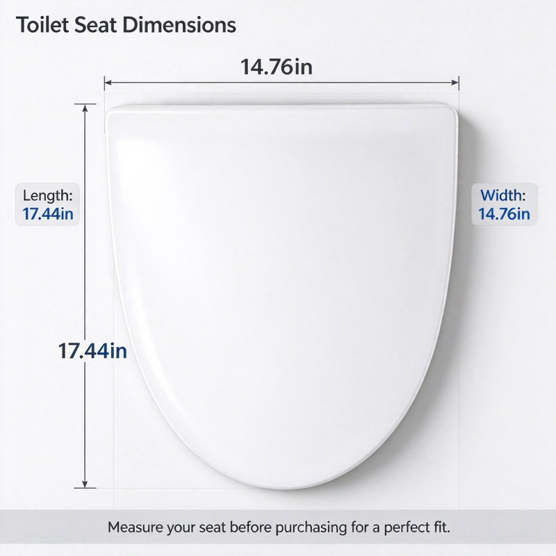 White V-Shaped Soft Close PP Toilet Seat, Quick-Release, Heavy-Duty, Fits Most V-Shape Bowls