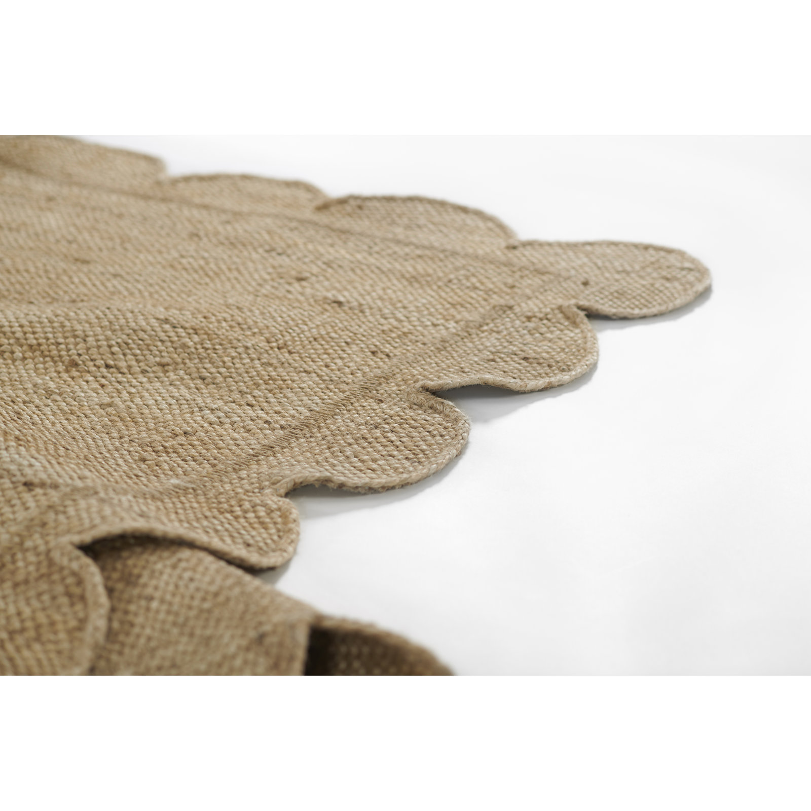 Natural Hand-Woven Jute Rug, Rectangle 5' x 8'