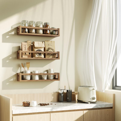 Upgraded Thick Floating Shelves Multi-Use Wall-Mounted Bookshelves