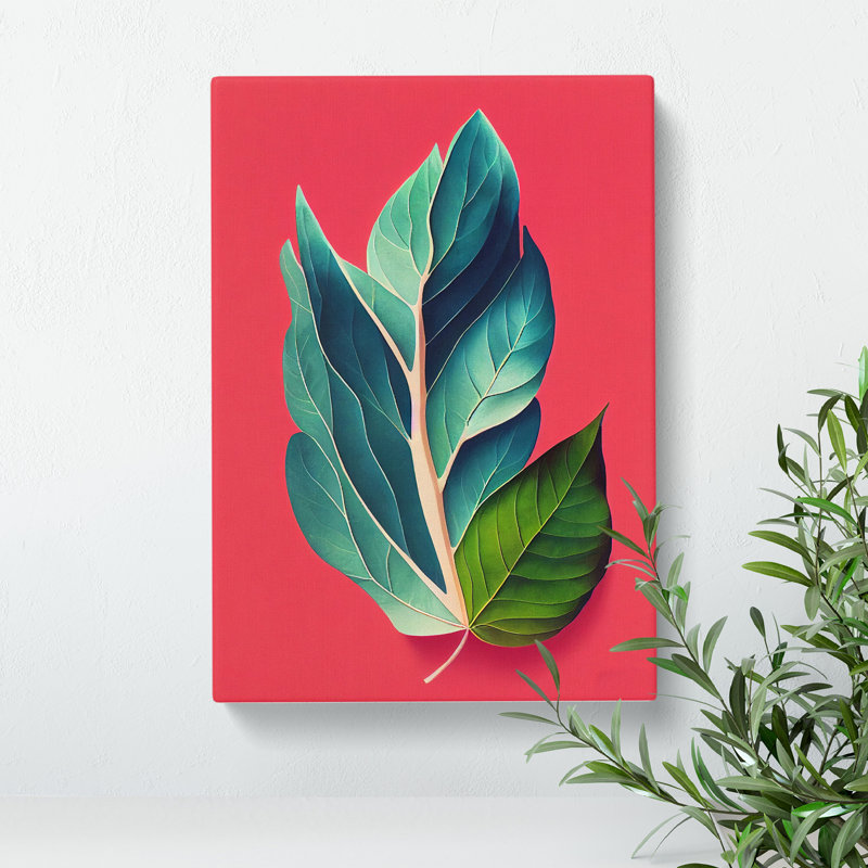 The Distinguished Leaves - Wrapped Canvas Print, 50cm H x 35cm W x 3cm D