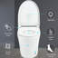 Toilette en céramique moderne avec siège à température réglable et matériau de chasse d'eau automatique