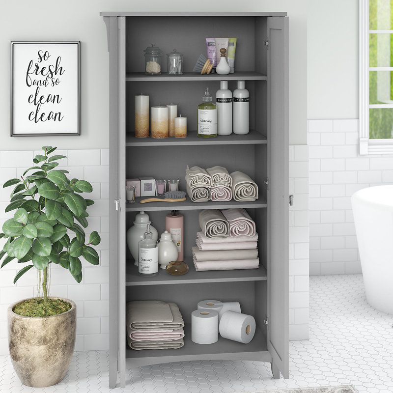 Pernell Bathroom Cabinet, Cape Cod Gray