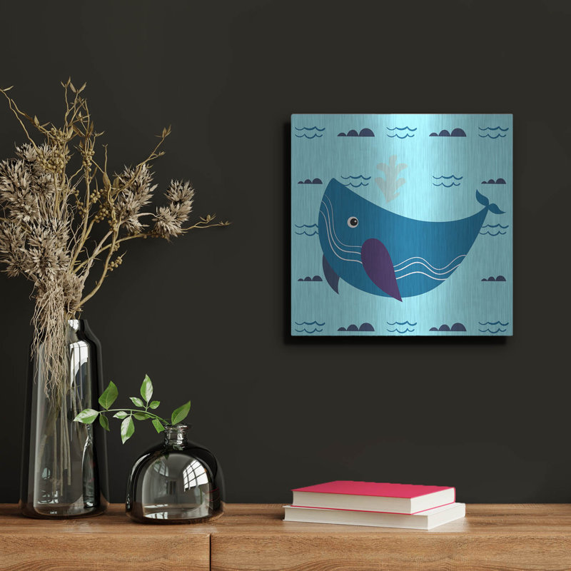 "Mignonne baleine 2" par Luxe, H 12 po x l 12 po