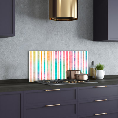 50cm W x 100cm L Glass Peel and Stick Panel