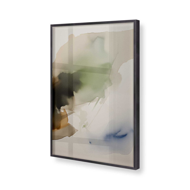 «Tranquil Eearth Reverie II», reproduction, Cadre en zinc patiné, H 15,25 po x l 12,25 po