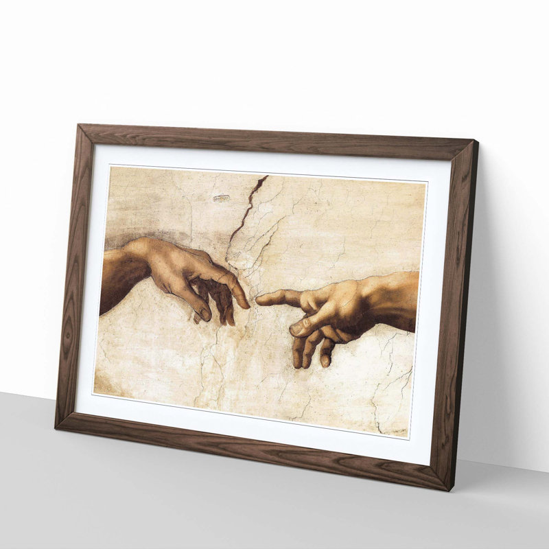 Michelangelo - Single Picture Frame Painting, Walnut