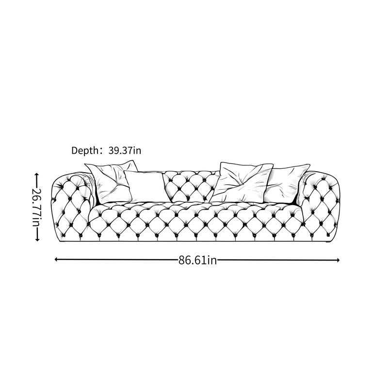 Luxury Lunar Surface Minimal Couch