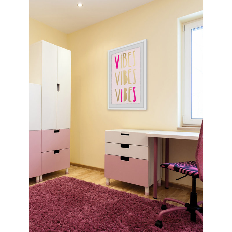 Triple Vibe - Typography, 91cm H x 61cm W